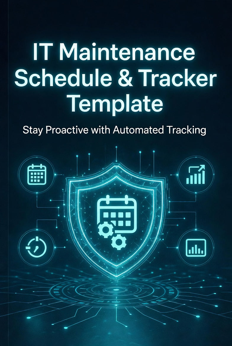 IT Maintenance Schedule & Tracker Template